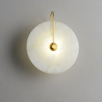 Kristy Iconic Round Alabaster LED Wall Lamp