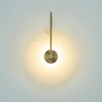 Kristy Iconic Round Alabaster LED Wall Lamp