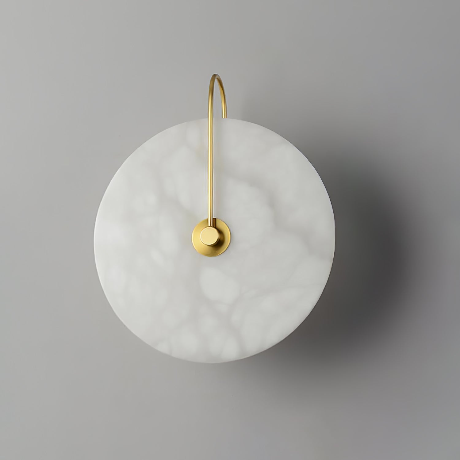 Kristy Iconic Round Alabaster LED Wall Lamp
