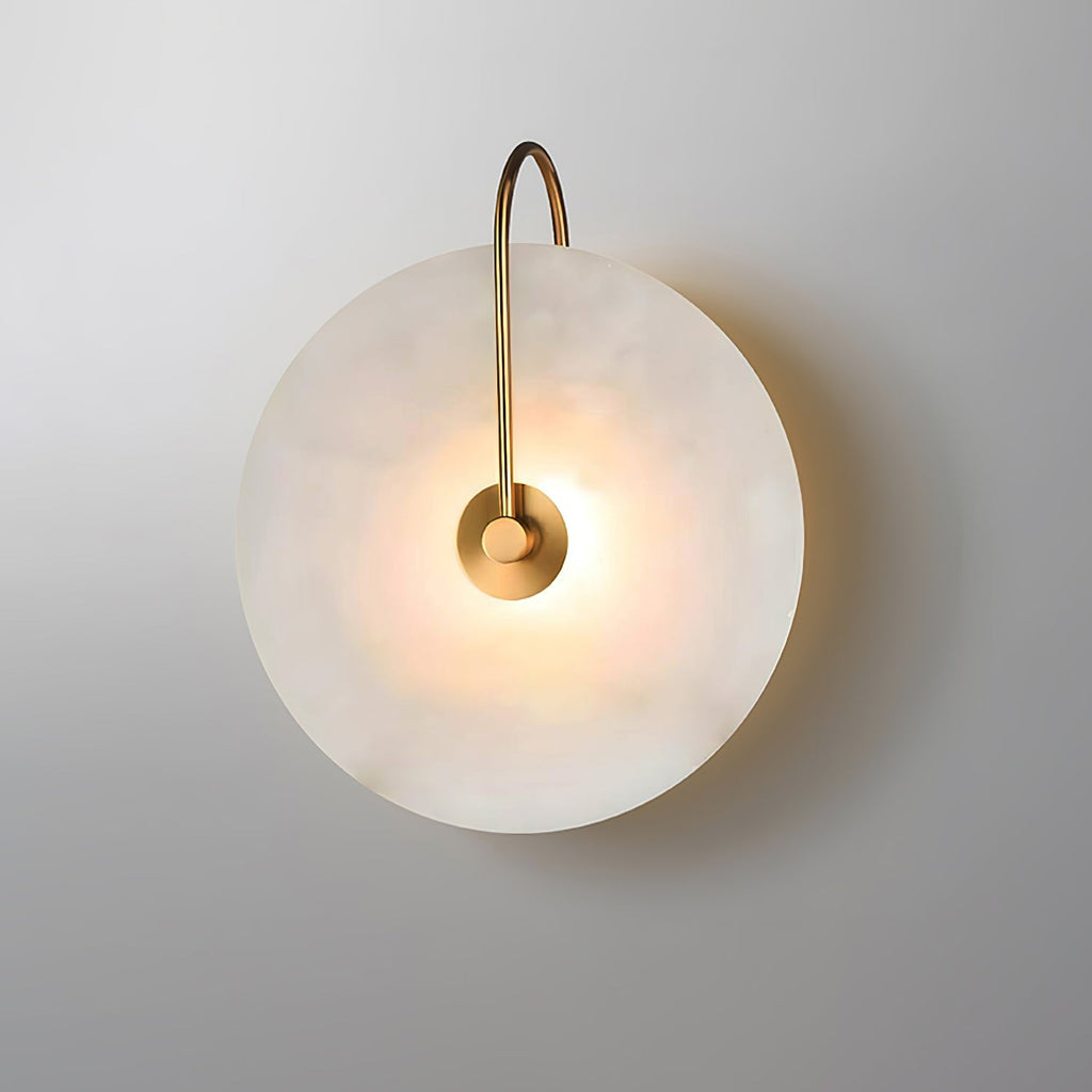 Kristy Iconic Round Alabaster LED Wall Lamp
