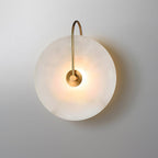 Kristy Iconic Round Alabaster LED Wall Lamp