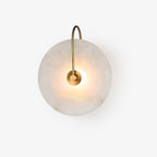 Kristy Iconic Round Alabaster LED Wall Lamp