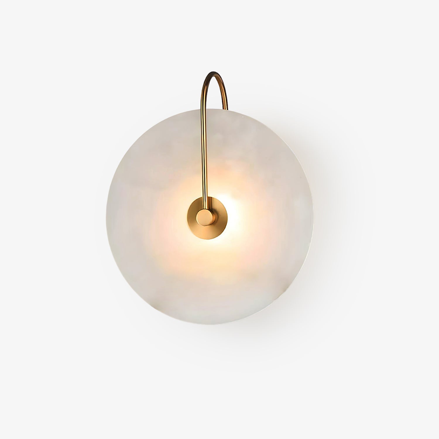 Kristy Iconic Round Alabaster LED Wall Lamp