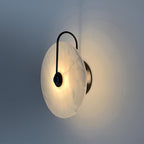 Kristy Iconic Round Alabaster LED Wall Lamp
