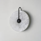 Kristy Iconic Round Alabaster LED Wall Lamp