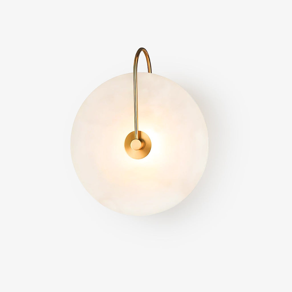 Kristy Iconic Round Alabaster LED Wall Lamp