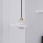 Delin Alabaster & Brass Dome Pendant Light