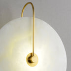 Kristy Iconic Round Alabaster LED Wall Lamp