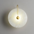 Kristy Iconic Round Alabaster LED Wall Lamp