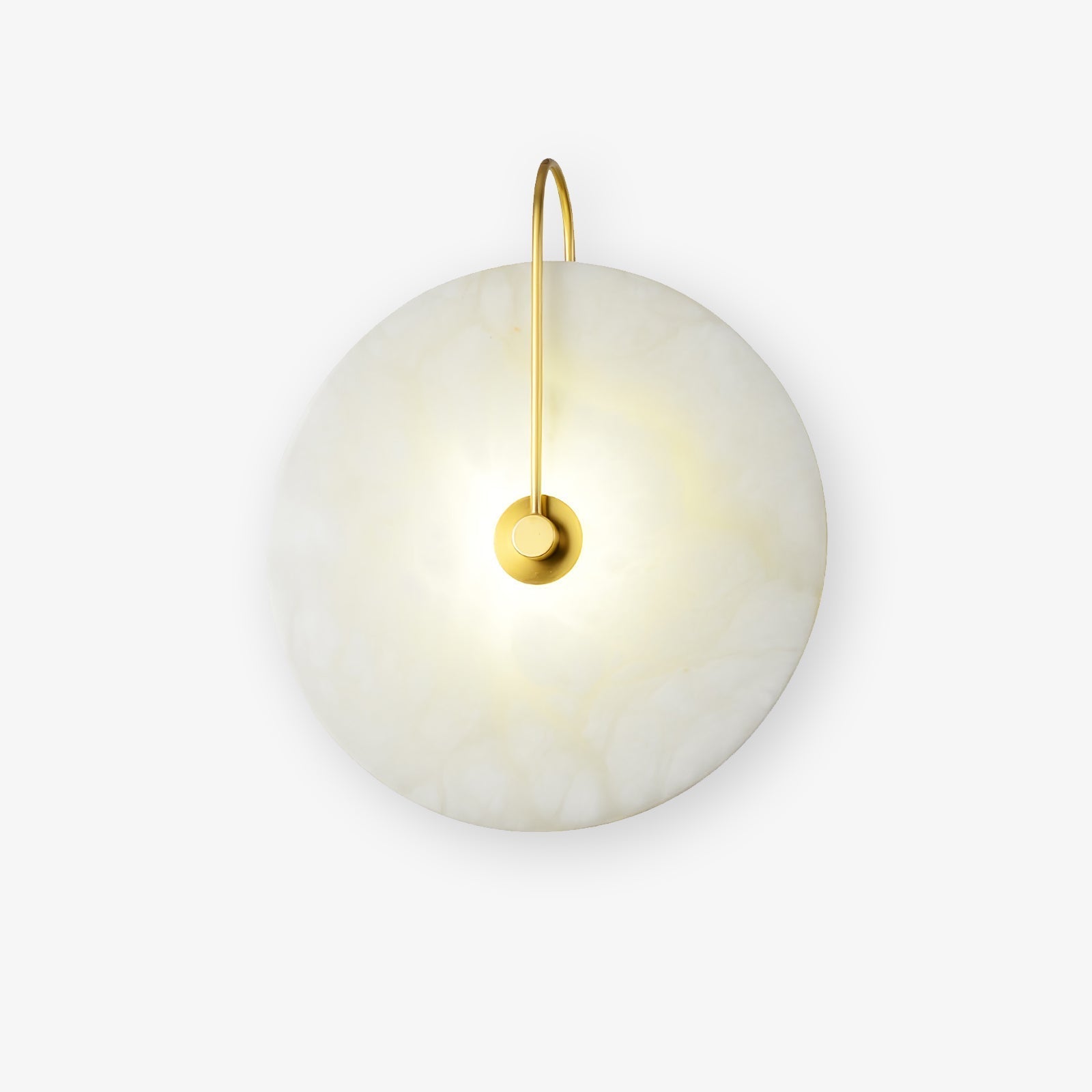Kristy Iconic Round Alabaster LED Wall Lamp