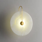 Kristy Iconic Round Alabaster LED Wall Lamp
