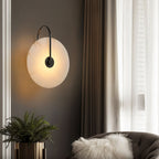 Kristy Iconic Round Alabaster LED Wall Lamp