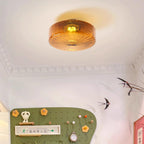 June Amber Glass Ceiling Light
