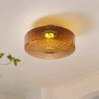 June Amber Glass Ceiling Light