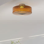 June Amber Glass Ceiling Light