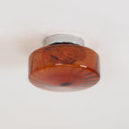 June Amber Glass Ceiling Light