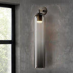 June Indoor Wall Lamp with Cylindrical Glass Shade