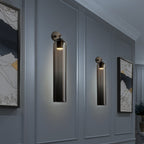 June Indoor Wall Lamp with Cylindrical Glass Shade