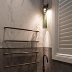June Indoor Wall Lamp with Cylindrical Glass Shade