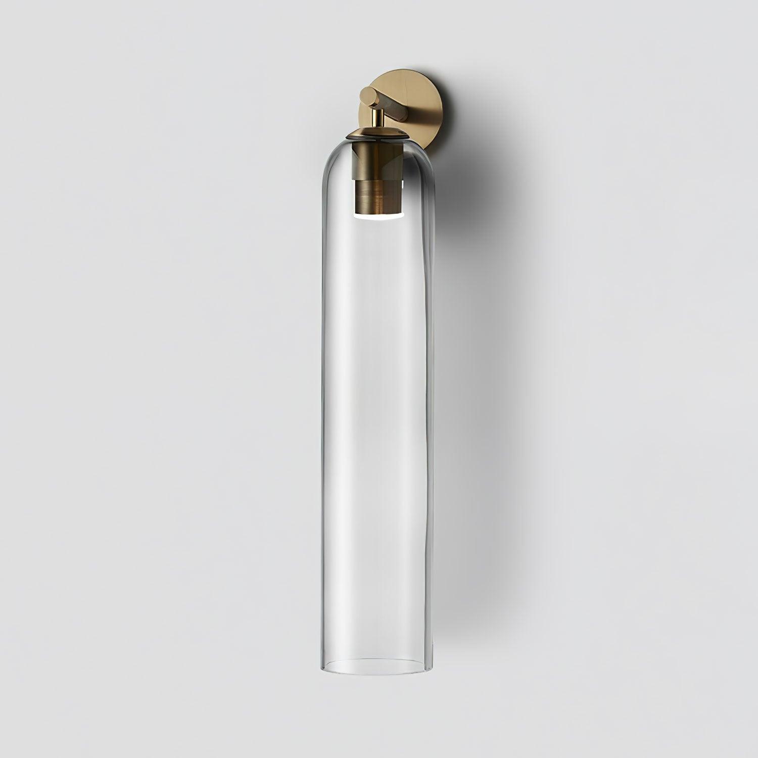 June Indoor Wall Lamp with Cylindrical Glass Shade