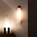 June Indoor Wall Lamp with Cylindrical Glass Shade