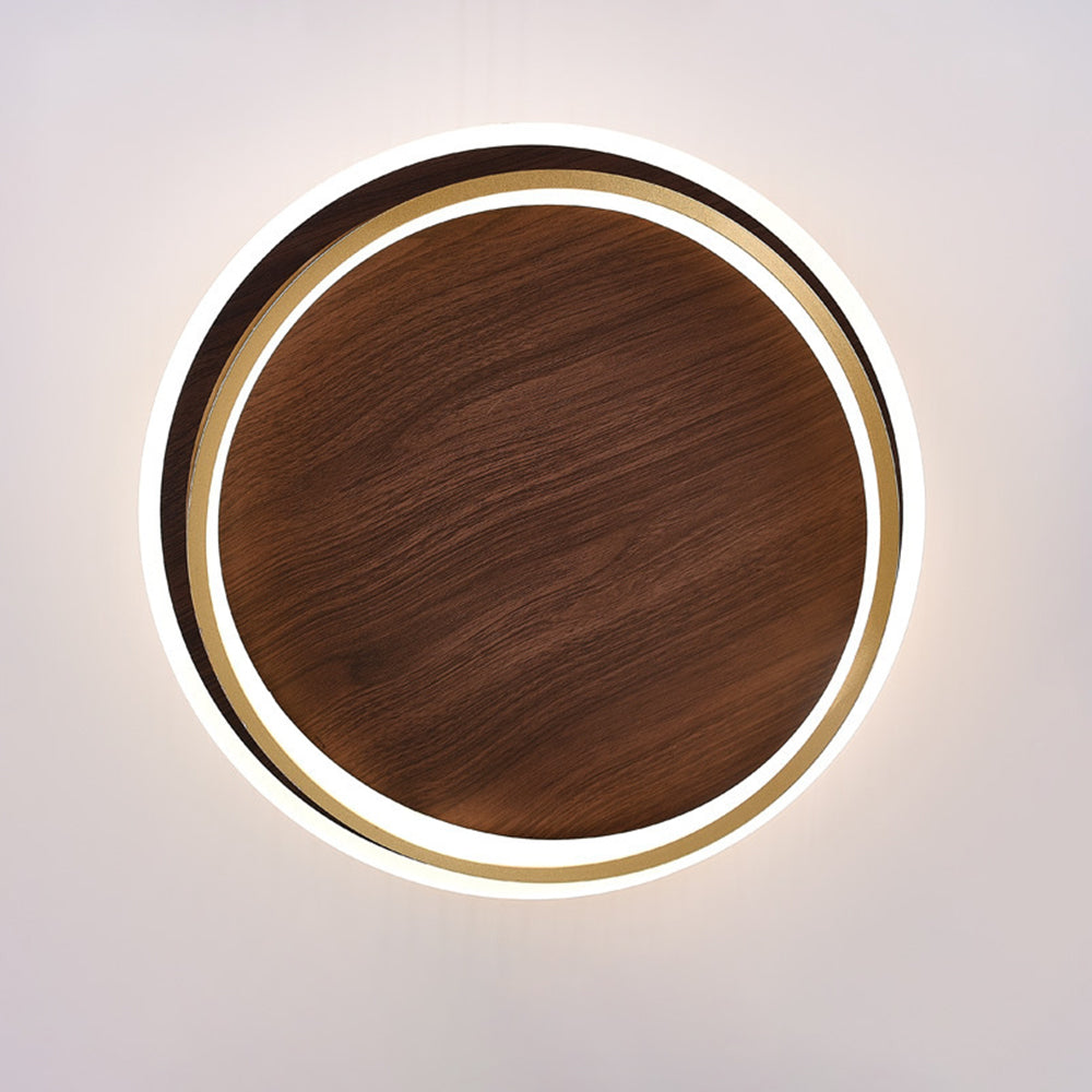Arisha Modern Round Dimmable Gold Metal Ceiling Light for Bedroom