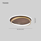Arisha Modern Round Dimmable Gold Metal Ceiling Light for Bedroom