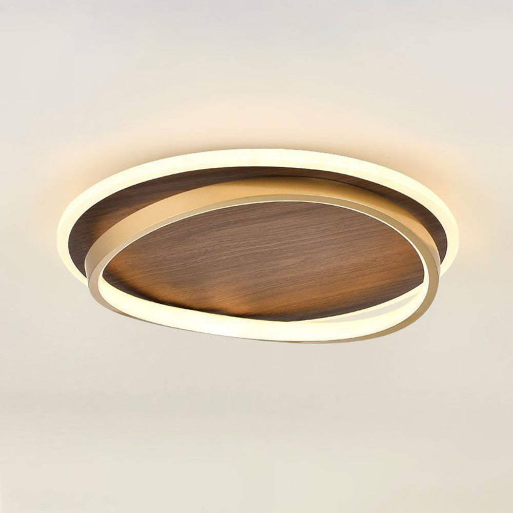 Arisha Modern Round Dimmable Gold Metal Ceiling Light for Bedroom