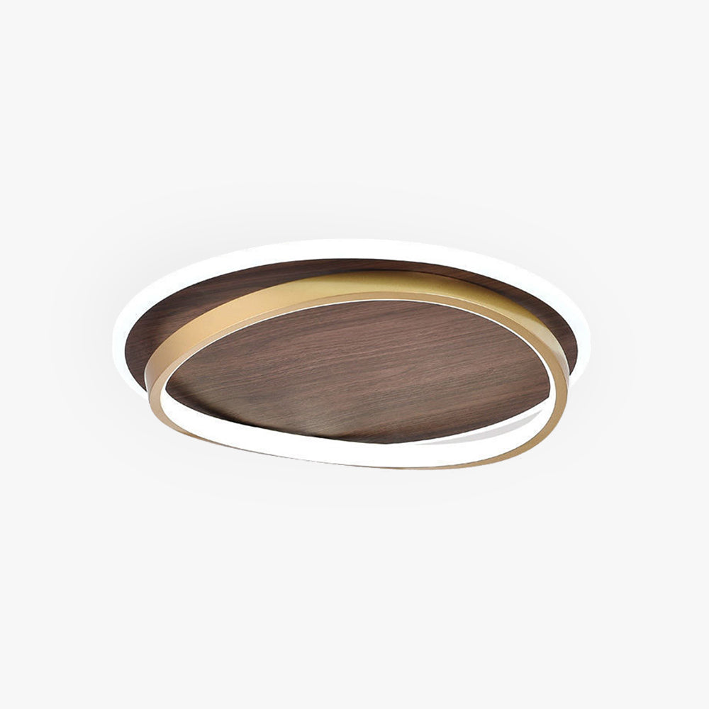 Arisha Modern Round Dimmable Gold Metal Ceiling Light for Bedroom