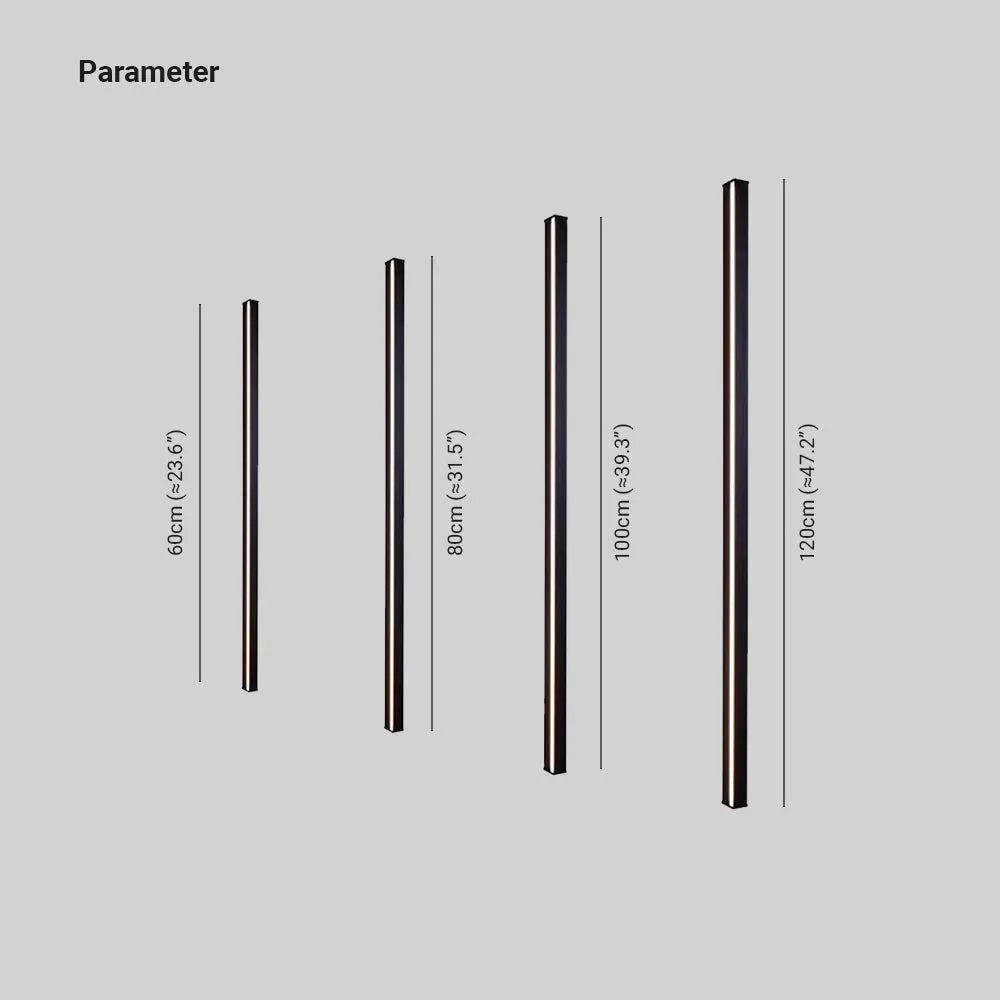Gravo Minimalist Linear Metal Wall Lamp – Gold, Black, White