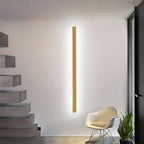 Gravo Minimalist Linear Metal Wall Lamp – Gold, Black, White