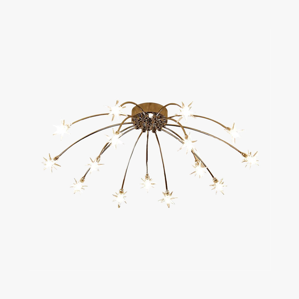 Arisha Art Deco Starry Flush-Mount Ceiling Light