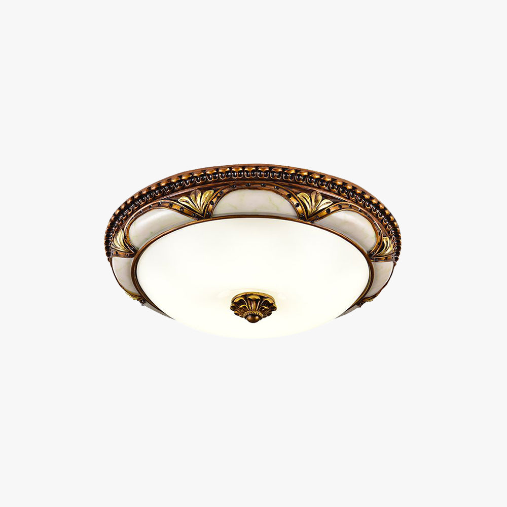 Epoch Retro Floral Flush-Mount Ceiling Light