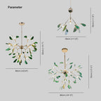 Aria Agate Colourful Chandelier for Bedroom or Living Room