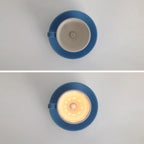 Aria Modern Ceramic Coffee Cups Flush-Mount Ceiling Light