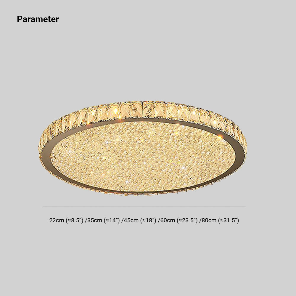 Eliza Luxury Crystal Ceiling Light Fixture
