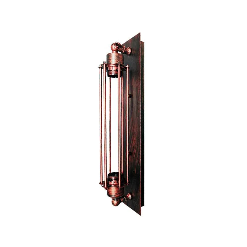 Tronel Vintage Cylindrical Metal Wall Lamp - Black, Red, Silver, or Gold