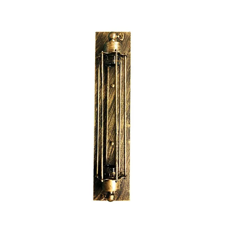 Tronel Vintage Cylindrical Metal Wall Lamp - Black, Red, Silver, or Gold