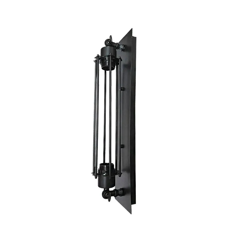 Tronel Vintage Cylindrical Metal Wall Lamp - Black, Red, Silver, or Gold