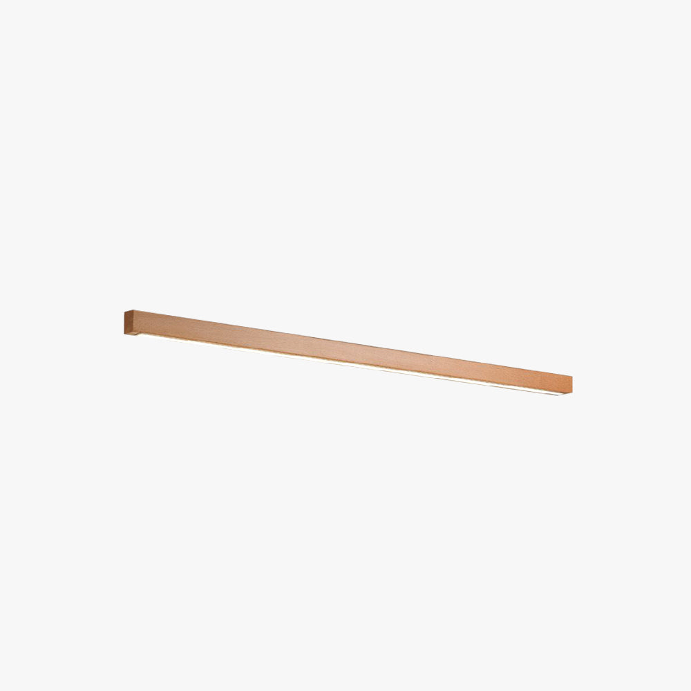 Muto Linear Vanity Wall Lamp with Wooden Front