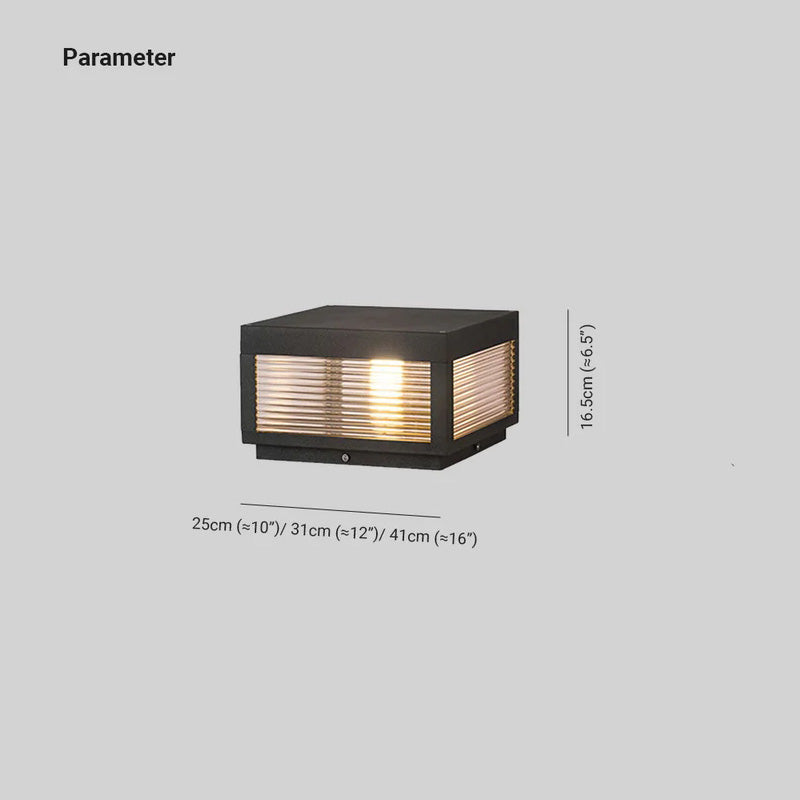 Vetra Vintage Metal LED Outdoor Light Post