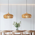 Muto Japandi Wooden Pendant Light for Bedroom & Living Room
