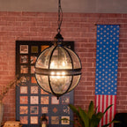 Edward Retro Glass Pendant Light