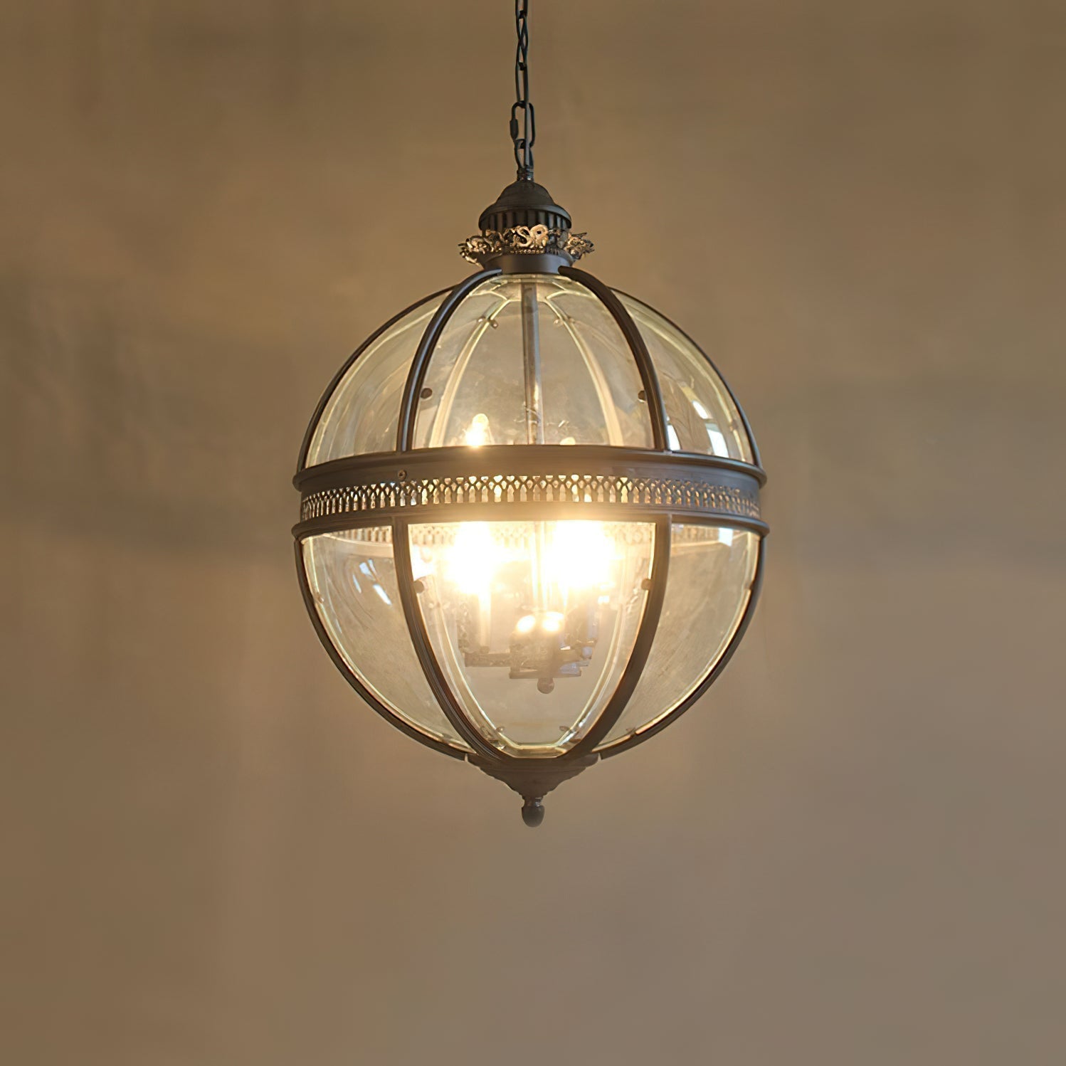 Edward Retro Glass Pendant Light