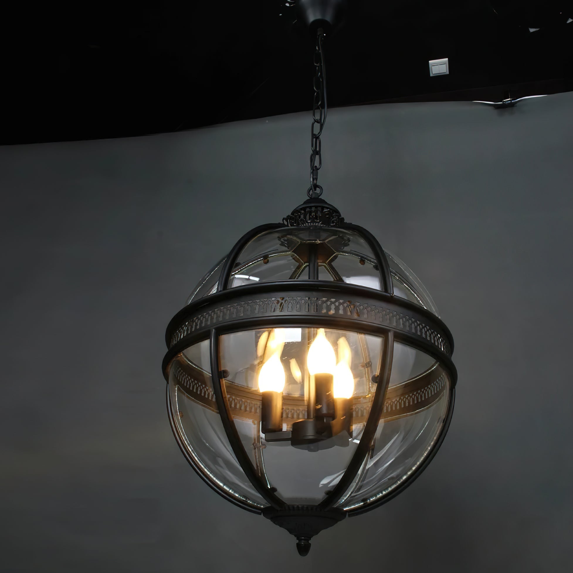 Edward Retro Glass Pendant Light