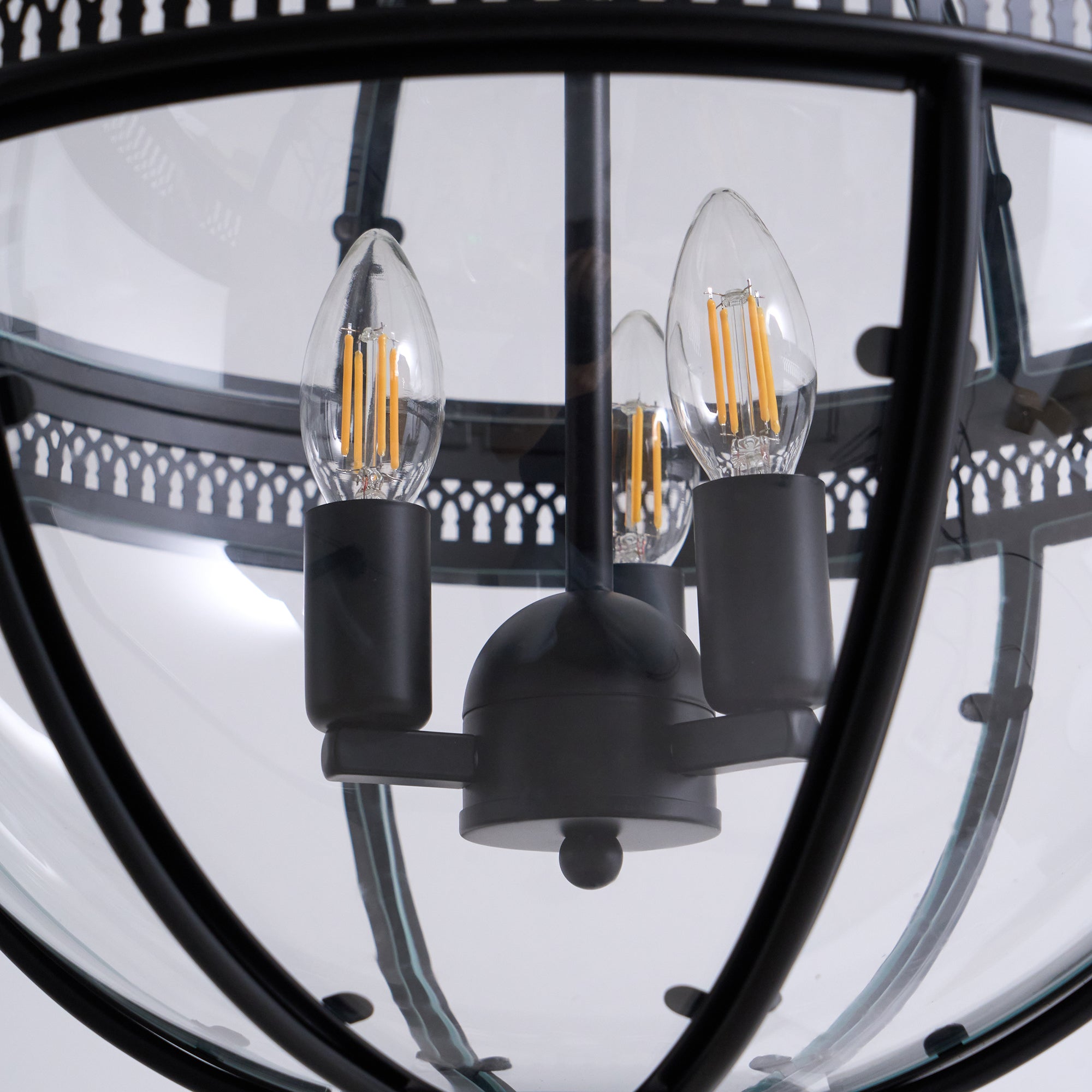 Edward Retro Glass Pendant Light