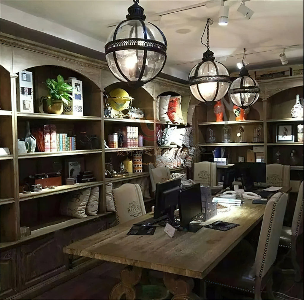 Edward Retro Glass Pendant Light