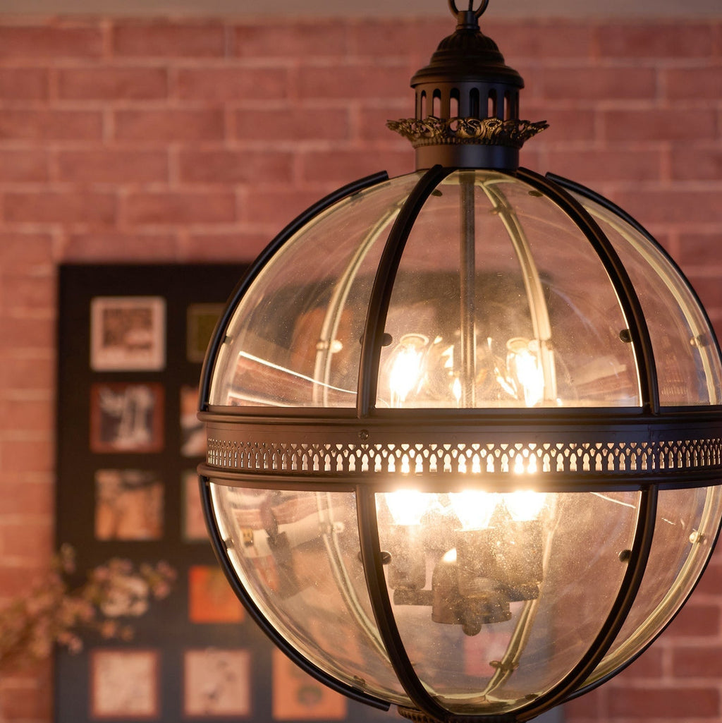 Edward Retro Glass Pendant Light