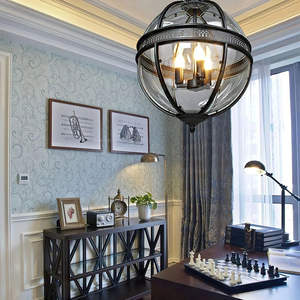 Edward Retro Glass Pendant Light