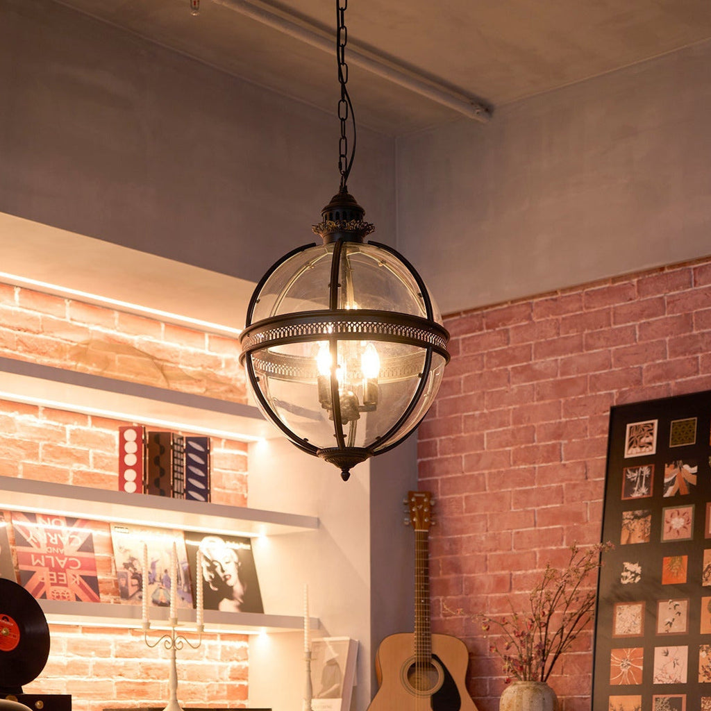 Edward Retro Glass Pendant Light